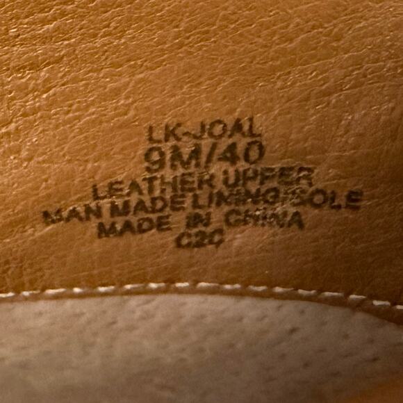 NIB Lucky Brand Joal 9M Leather Deep Notch Open Toe Pump Bootie Shootie Stone - Picture 10 of 12